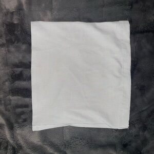 White Ribbed Crop Top